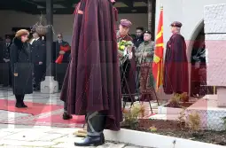 Положување цвеќе по повод 153-годишнината од раѓањето на македонскиот револуционер Гоце Делчев null