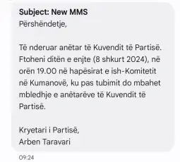 Përgjatë ditës së djeshme një pjesë e kuvendarëve kanë marrë porosi për TUBIM në qytetin e Kumanovës dhe më pas për TAKIM me z.Taravari.