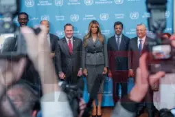 Меланија Трамп на СБ на Он фото.ЕПА