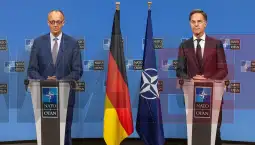 Фридрих Мерц и Марк Руте (НАТО)