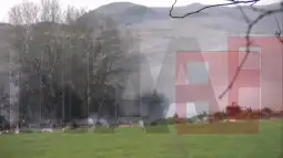 пожар во таринци на дел од магацин