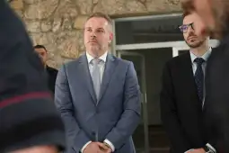 Директорот на Бирото за јавна безбедност Александар Јанев денеска заедно со помошник министерот за внатрешни работи и началник на Центарот за обука, Влатко Митковски и амбасадорот на Италија 