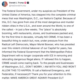 Дел од најавените 800 припадници на Националната гарда што ќе бидат распоредени во Вашингтон по наредба на претседателот Доналд Трамп пристигнаа во тој град.