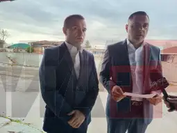 кавадаречкиот градоначалник Митко Јанчев и претседателот на Советот на Општината, Стојанче Рамов, фото: МИА