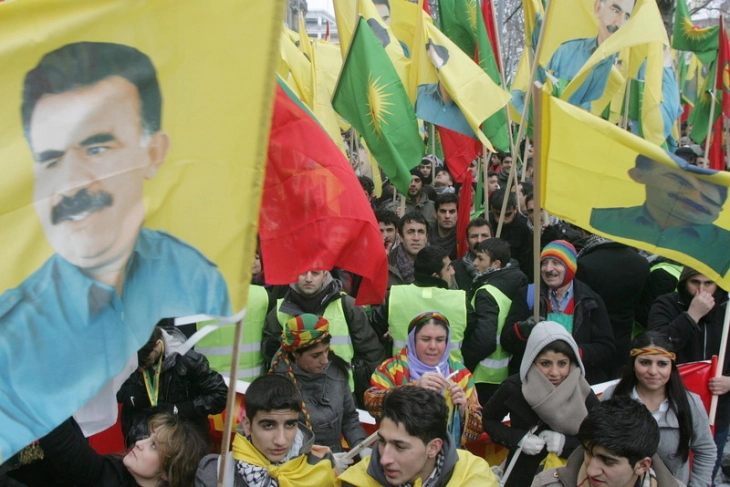 Неколку илјади Курди во Стразбур бараа ослободување на Оџалан