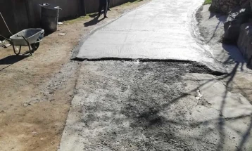 Во Општина Чашка се реконструира улица во село Мелница