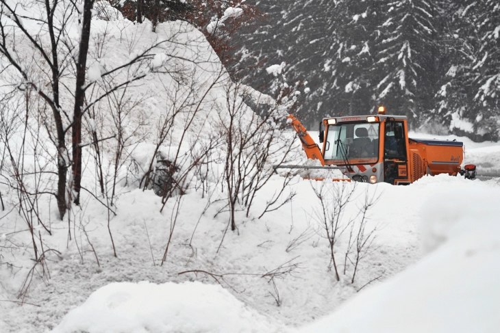 Поради снег во јужниот дел на Бугарија прогласена вонредна состојба