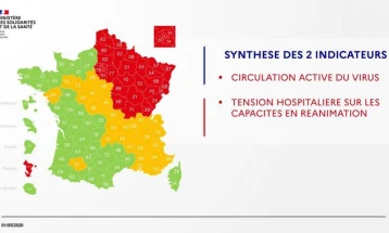 Нови 218 смртни случаи во Франција од Ковид-19