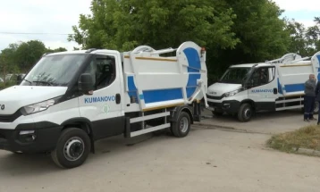 Кумановското претпријатие „Чистота и зеленило“ набави два камиони за собирање смет