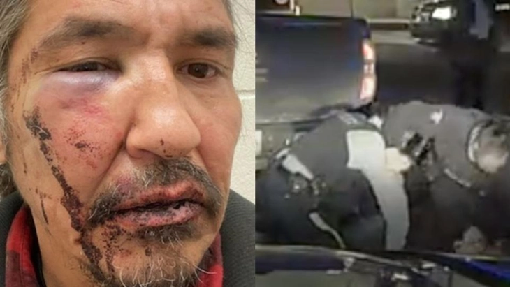 Припадник на канадската Кралска полиција брутално апси маж (видео)