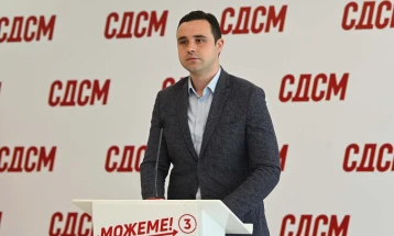 Прес-конференција на Костадин Костадинов од СДСМ