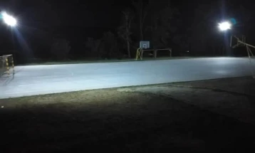 Осветлено спорското игралиште во беровското село Будинарци