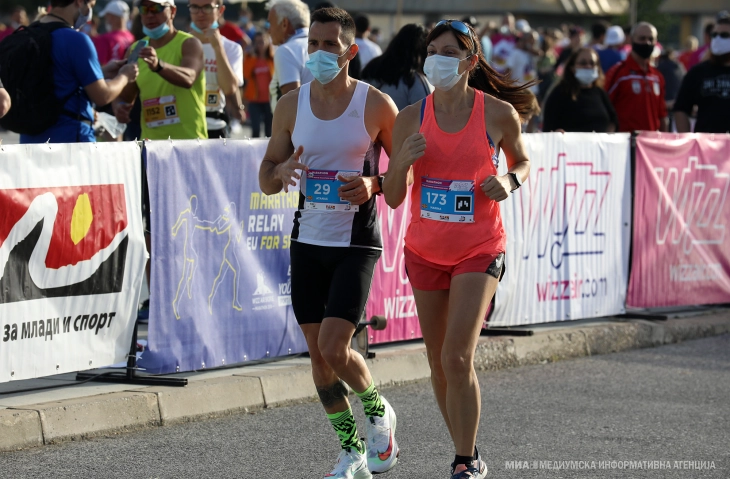 16-от Виз Ер Скопски маратон се одржа по специјален протокол за заштита од Ковид-19