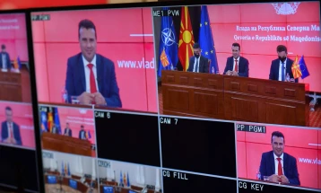Заев, Димитров и Османи во разговор со Сасоли: С. Македонија е подготвена да стане следната успешна приказна на проширувањето на ЕУ