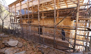 Конзерваторско - реставраторски работи на архитектурата на црквата Св.Ѓорги во Курбиново