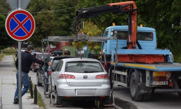 За една недела подигнати 265 непрописно паркирани возила од јавните површини во Скопје