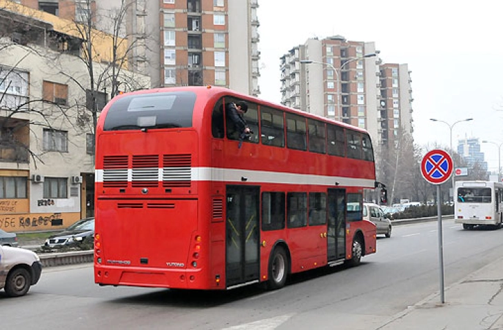 Јавниот превоз во Скопје на 1 јануари по неделен возен ред