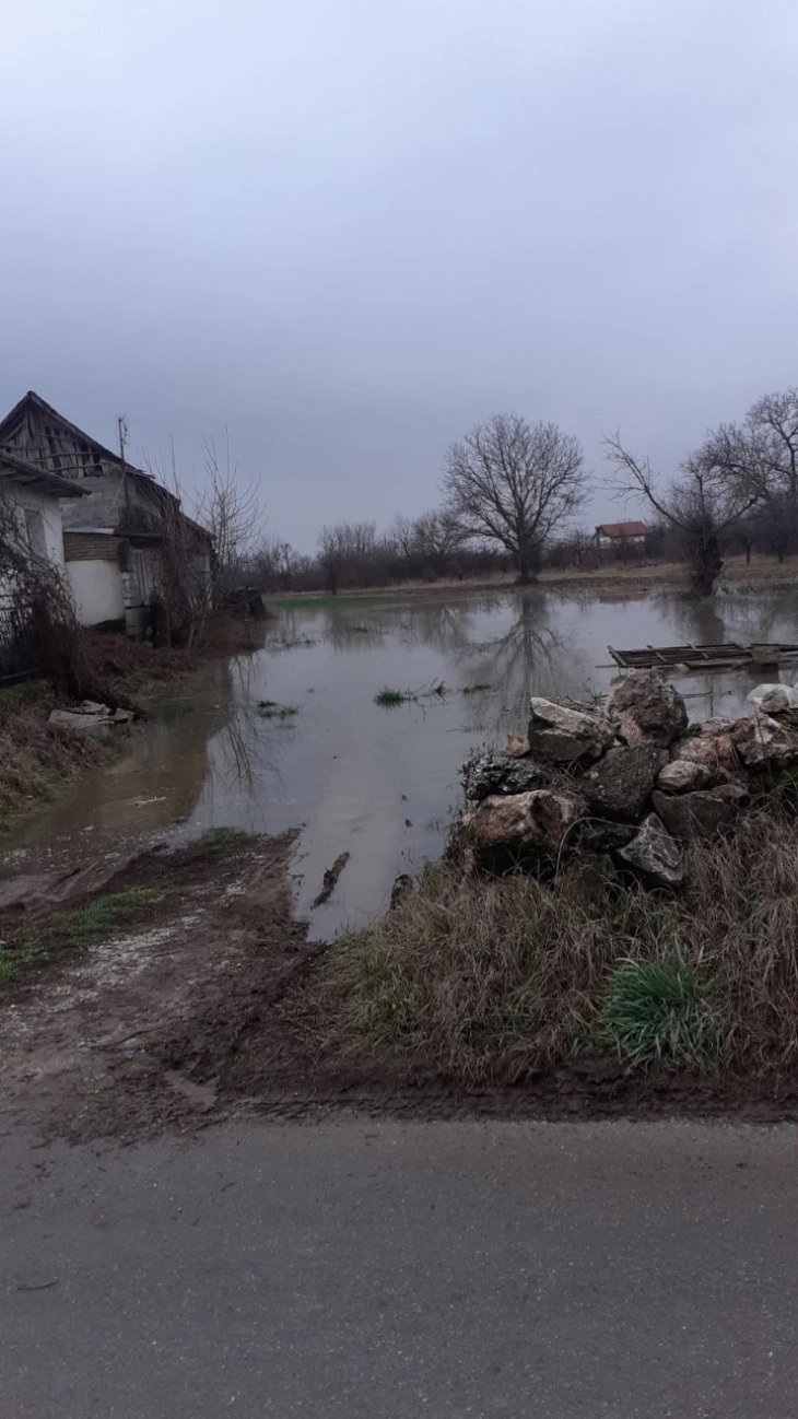 Се излеа Вардар, поплави куќи и обработливо земјиште во неколку села во Јегуновце  