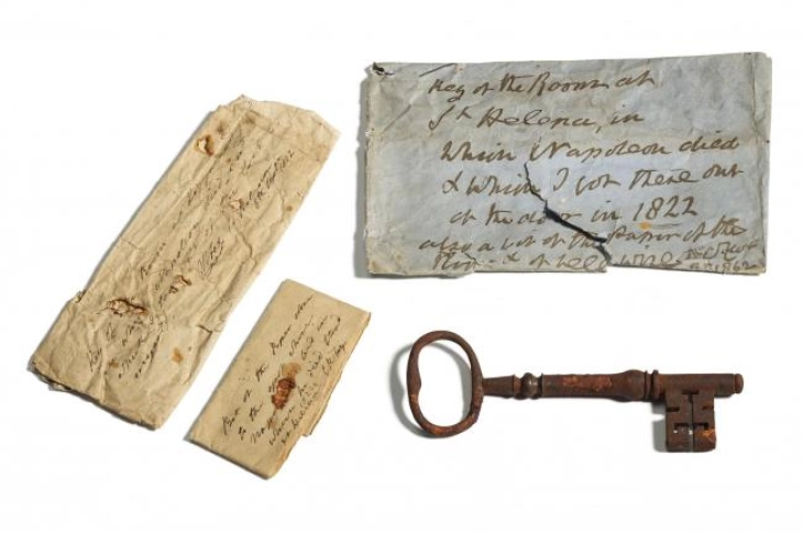 Клучот од занданата во која починал Наполеон, продаден за 92.000 евра