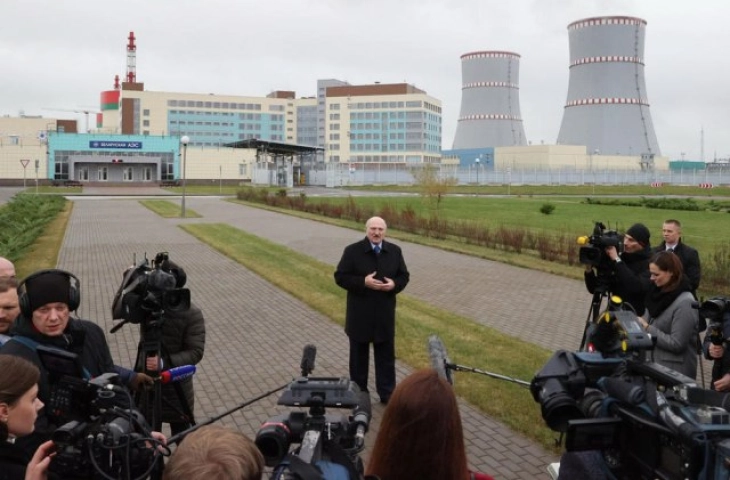 Затворен дел од новата белоруска нуклеарна централа „Астраветс“