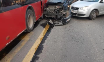 ЈСП Скопје: Нема повредени патници во сообраќајката кај Шумарски факултет