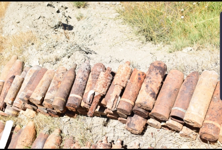 Уништување на минско-експлозивни и убојни средства на полигонот Криволак