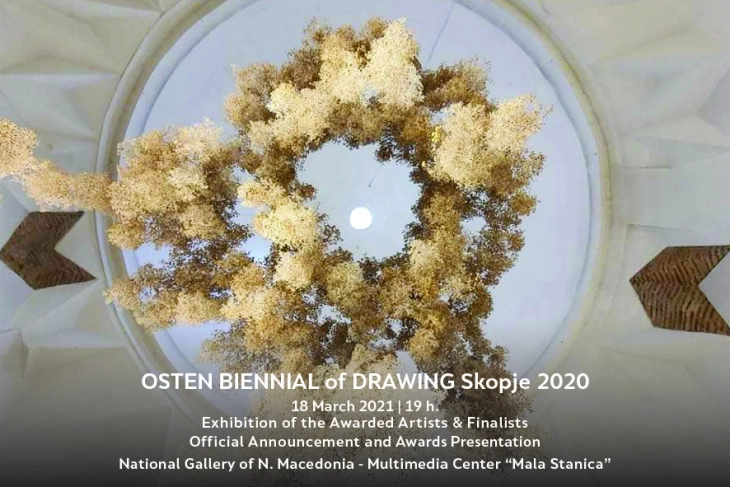Доделени наградите на „Остен биенале на цртеж - Скопје 2020“
