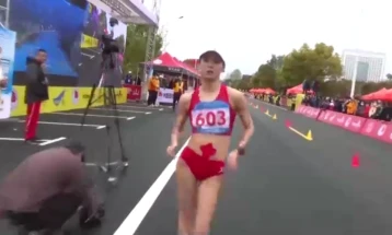 Јанг Џијау го собори светскиот рекорд на 20 километри брзо одење