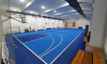 Спортската сала во Ново Лисиче доби нова подлога и ЛЕД-светилки