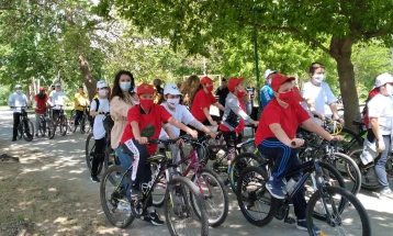 Велешкото Еколошко друштво „Вила Зора“ организираше велосипедски крос