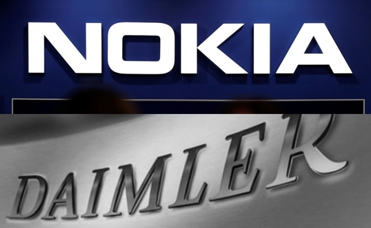 Дајмлер се согласи да ѝ плати на Нокиа за користење на патентите