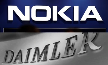 Дајмлер се согласи да ѝ плати на Нокиа за користење на патентите