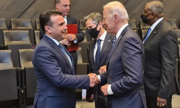 Премиерот Заев се сретна со Џозеф Бајден на Самитот на НАТО