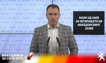 Андоновски: Власта не реагира на срамните негаторски изјави за македонскиот јазик