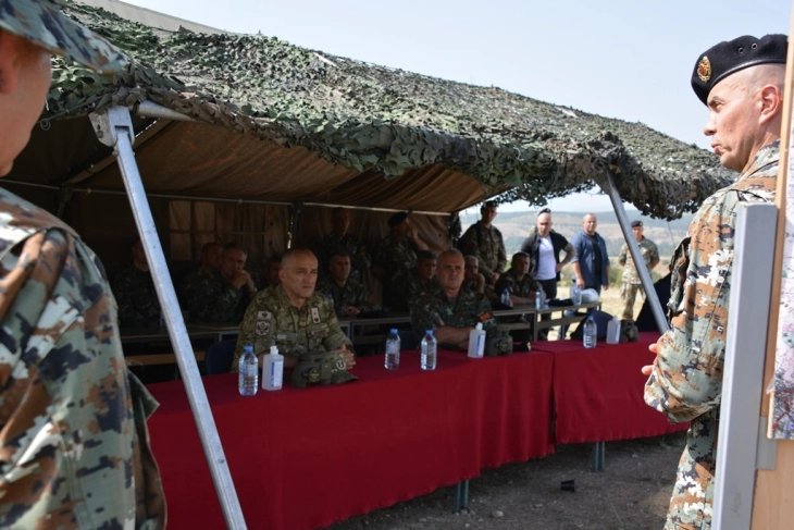 Билатерална вежба со Војската на Црна Гора, артилериско гаѓање на АП Криволак 