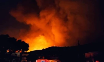 Поради шумски пожар евакуирани жителите од неколку села на Родос