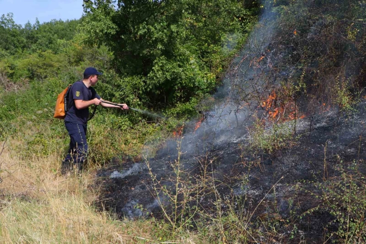 Пожар во Челопек, Старо Нагоричане, активни жаришта кај Липац, кумановско