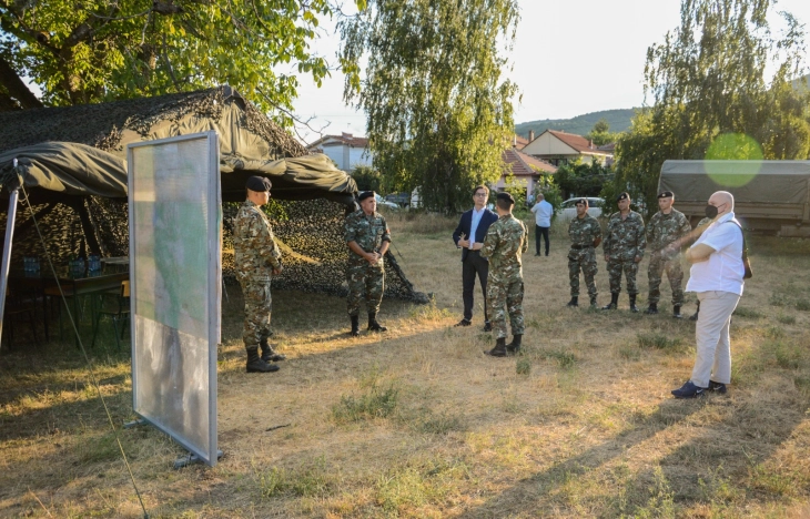 Пендаровски: Армијата е ударната тупаница на здружените напори за гасењето на пожарите, благодарност до ЕУ и државите кои помогнаа