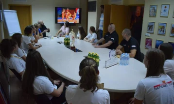 Раководството на КФСМ организираше прием за кадетките што го освоија ФИБА Челенџер турнирот во Грузија