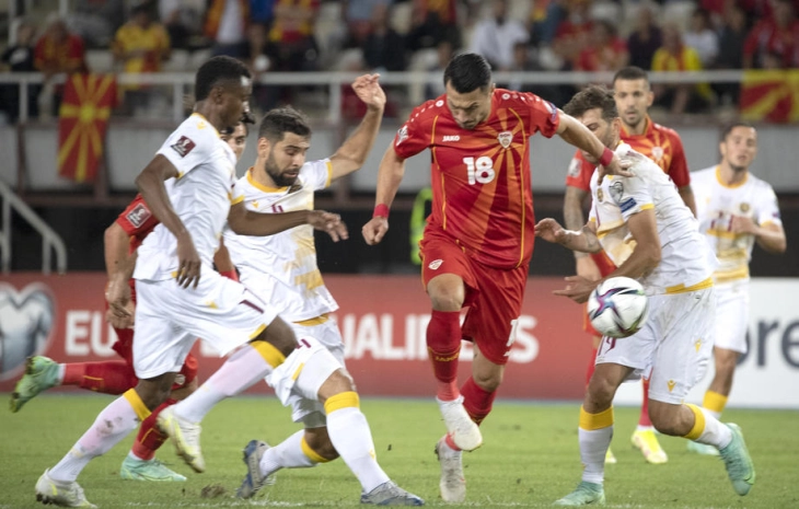 Македонската фудбалска репрезентација одигра нерешено со Ерменија