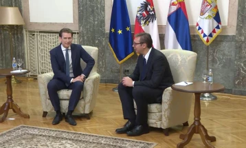Вучиќ и Курц разговараа за евроинтеграциите, миграциите и Отворен Балкан
