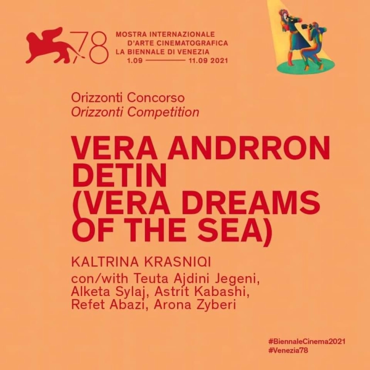 Светска премиера „Вера сонува за морето“ на Калтрина Красниќи на Филмскиот фестивал во Венеција
