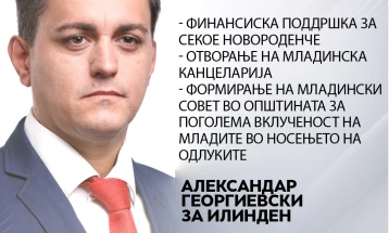 Георгиевски: Младите се врвен приоритет на нашето општество