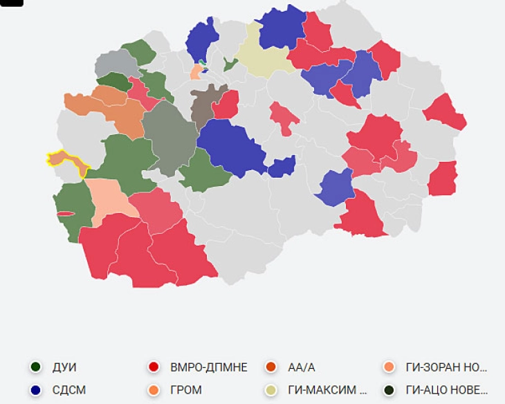 ДИК ги објави првичните неофицијални резултати од вториот изборен круг