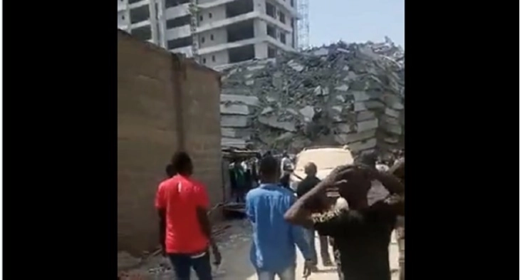 Најмалку 36 луѓе загинаа при уривањето на облакодерот во Лагос