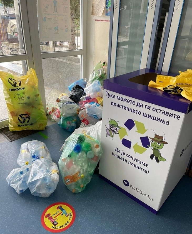 Училиштата собраа речиси 10 тони пластична амбалажа за рециклирање во наградниот предизвик на НЛБ Банка