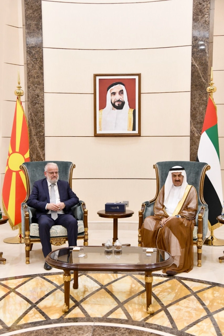 Џафери во Абу Даби на разговори со спикерот на Федералниот национален совет на ОАЕ Сагар Ал-Гобаш