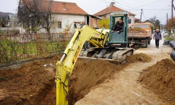 Почна изградбата на фекална канализација на улицата „Речиште“ во Драчево