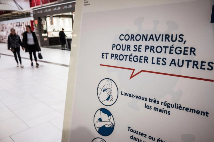 Во Франција врвот на коронавирусот се очекува за десетина дена