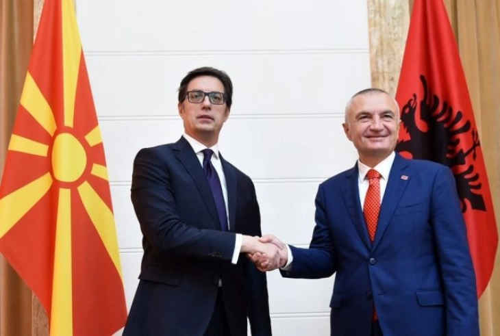 Претседателот на Албанија Илир Мета во посета на Скопје